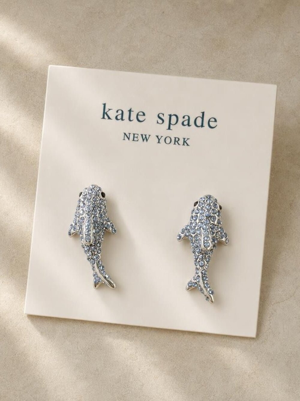 Kate Spade shark earrings
